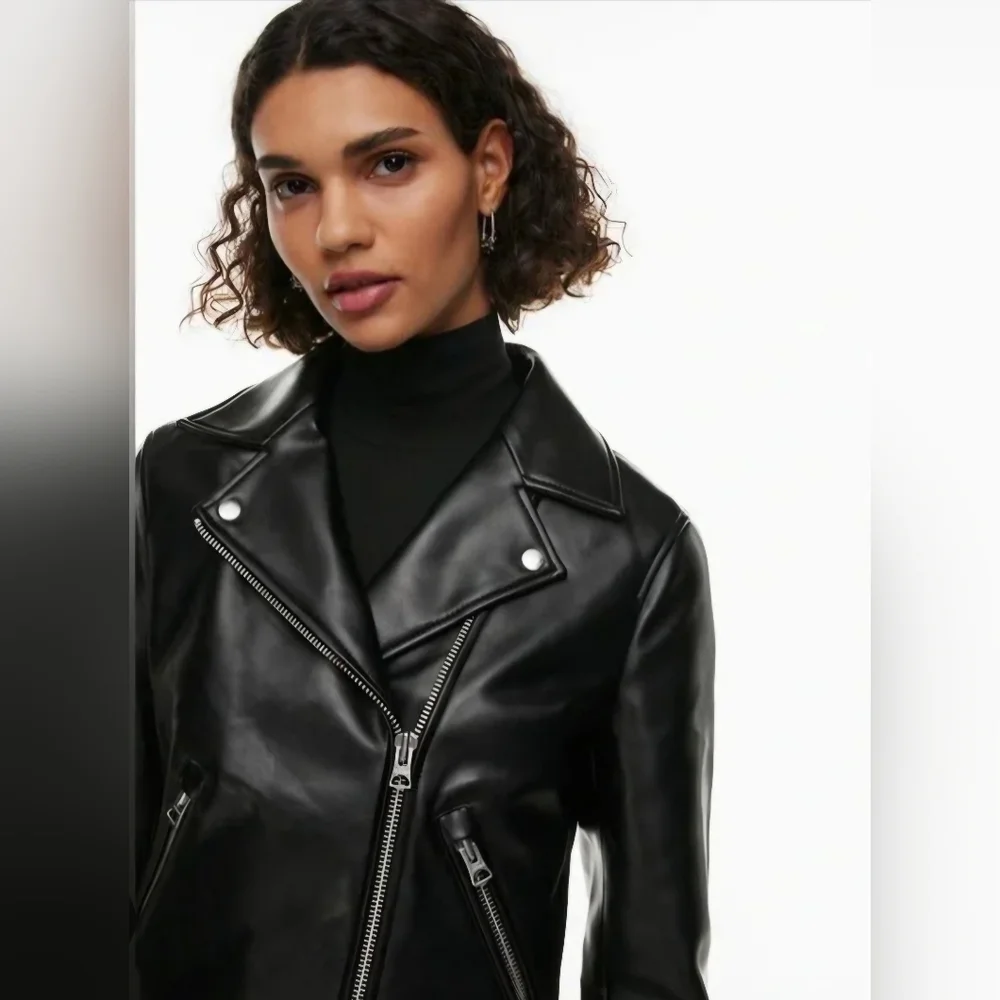 Wilfred Classic Black Leather Jacket